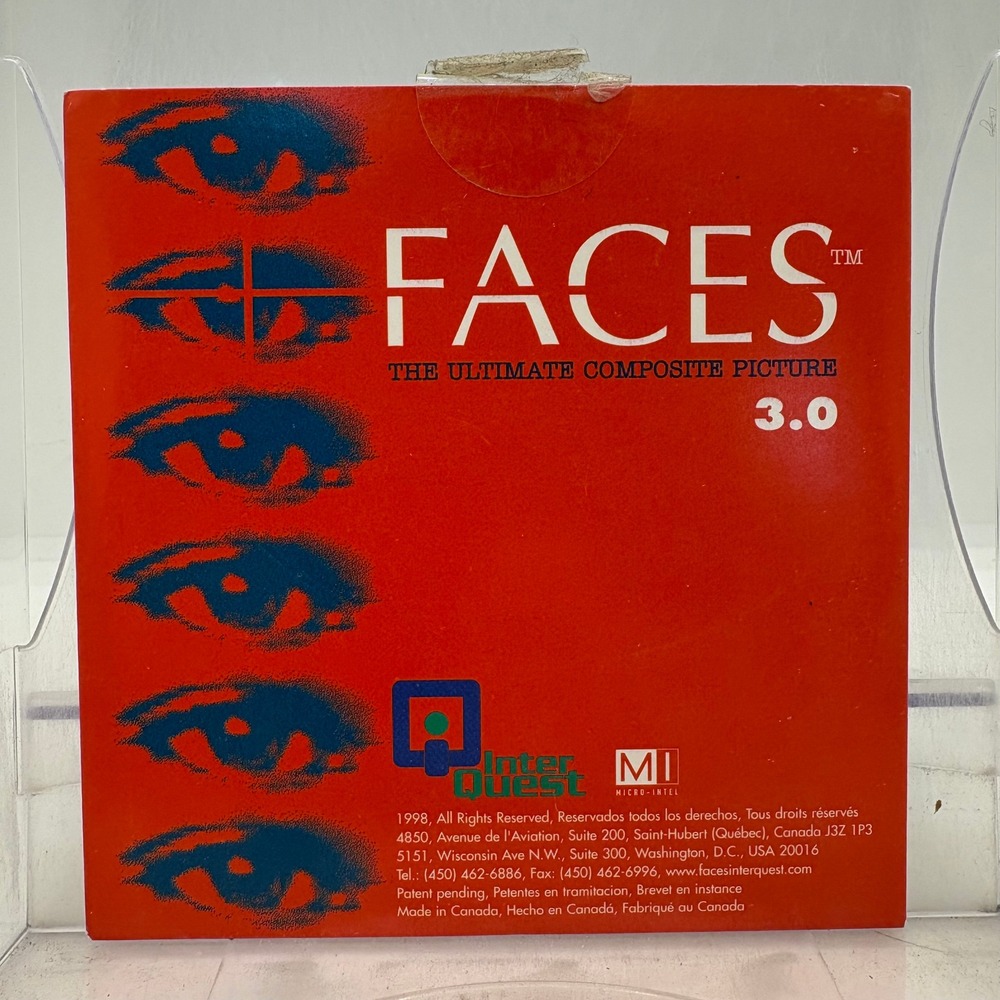 FACES 3.0 The Ultimate Composite Picture InterQuest CD-ROM 1998 Vintage Software